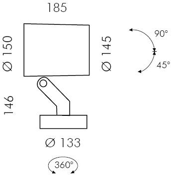 SIMES Наружный прожектор из литого под давлением алюминия Stage sun-id-1491786 - Вид №5