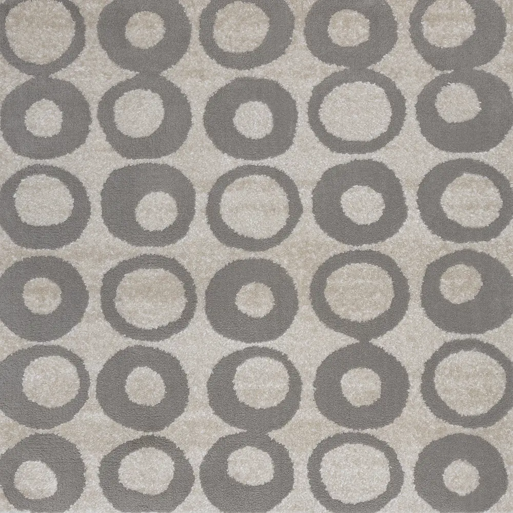 РОЯЛТАФТ Ковровое покрытие «Фризе Тач» с круговым узором, 3 м бежевое 89337431 STLM-0890558