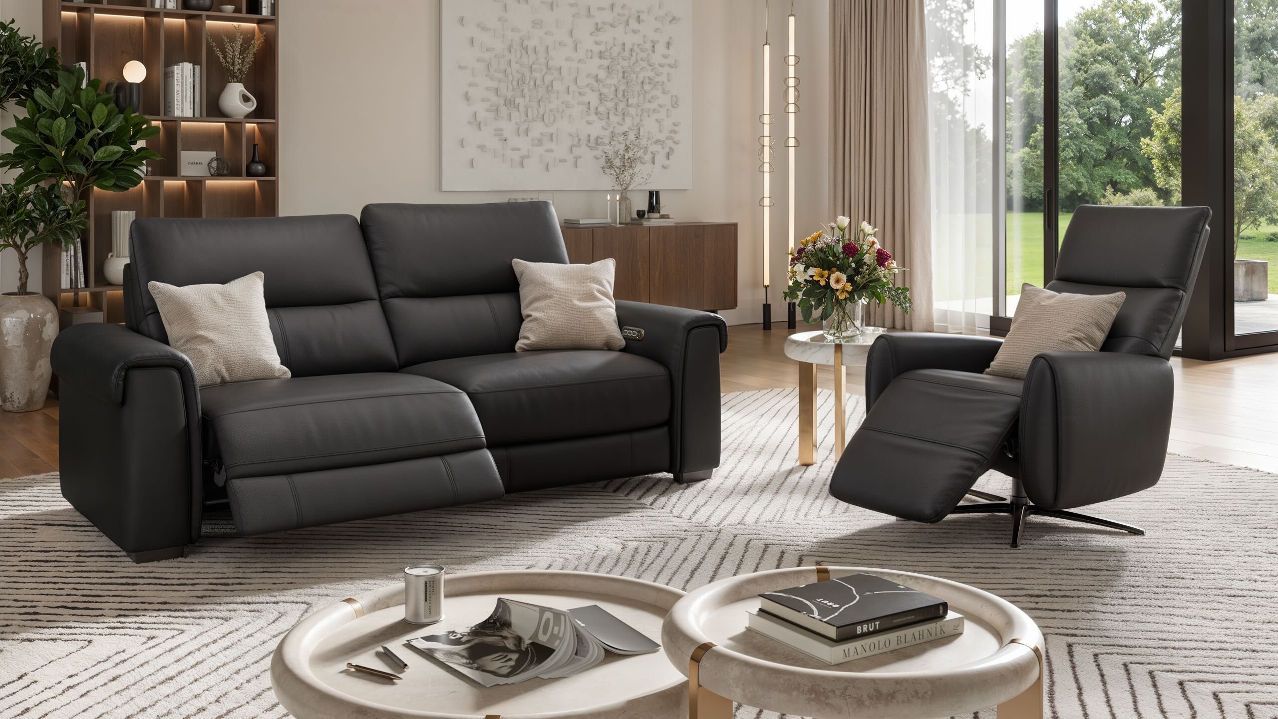 3-местный кожаный диван Sofanella Murano ARCH-00045210 - Вид №2