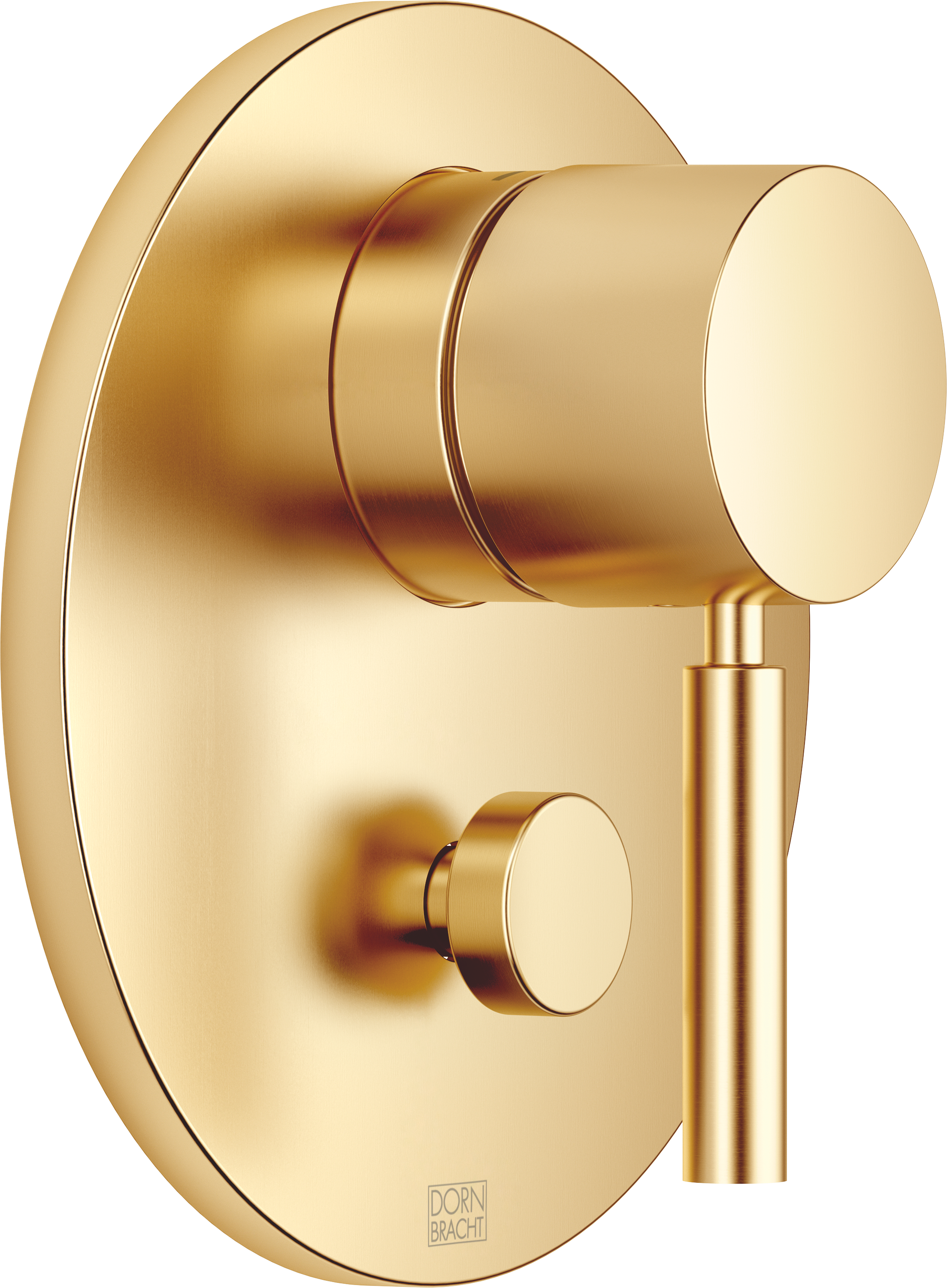 Однорычажный смеситель скрытого монтажа с переключателем - Brushed Durabrass (23-каратное золото) 36120660-28