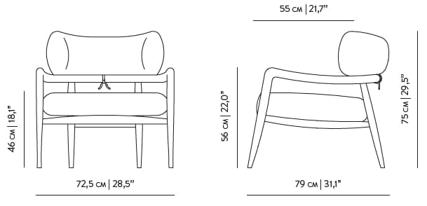 Кожаное кресло с подлокотниками Wewood BOTERO ARCH-00023747 - Вид №31