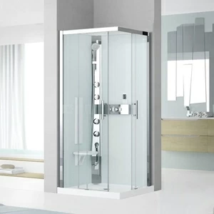 Душевая кабина 80x80 GLAX 3 A80 HYDROMASSAGE Novellini GLAX 3 с низким душевым поддоном