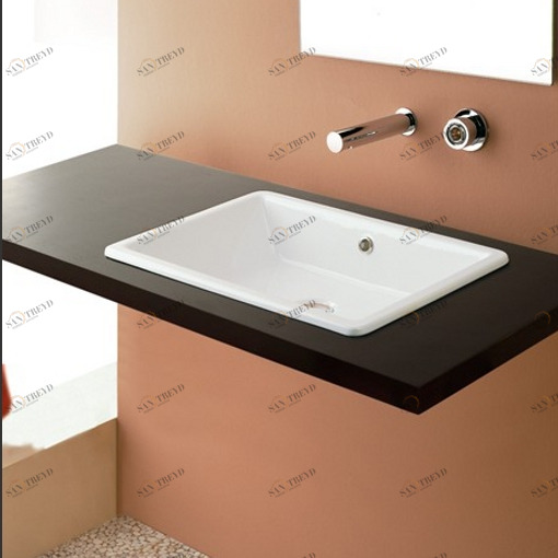 8033 Накладная раковина под столешницу  овальная Scarabeo Ceramiche 