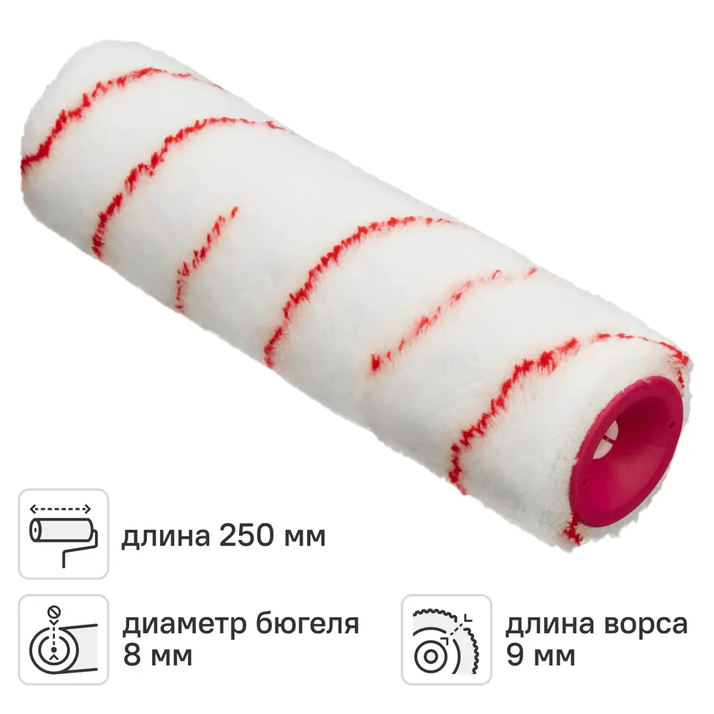 Валик сменный для алкидных красок 250 мм Matrix нейлон под бюгель 6 мм 82586249 STLM-2008850 