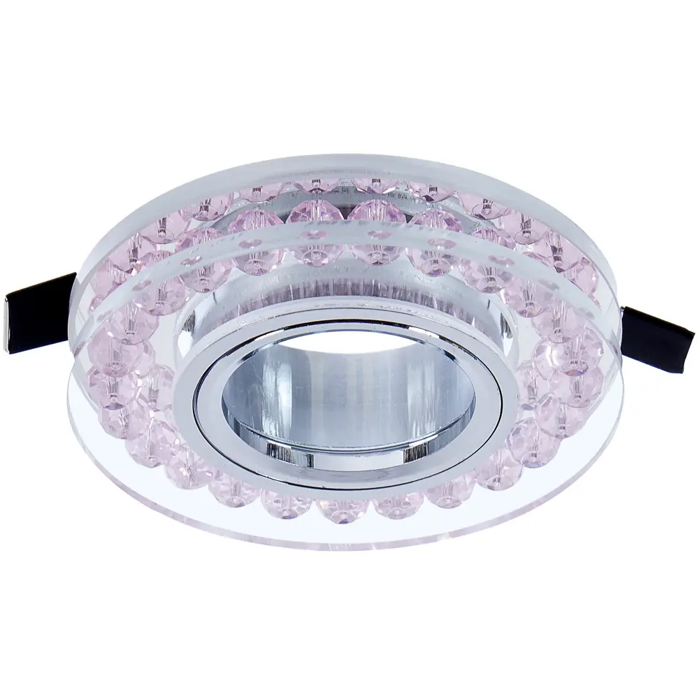 Светильник встраиваемый Fametto Peonia P102, GU5.3, цвет розовый 16914341 STLM-2181302 