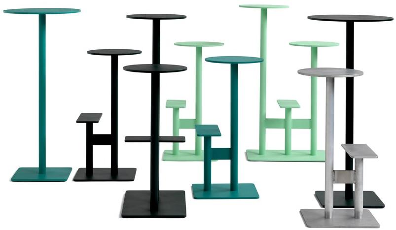 Blå Station Высокий барный стул из алюминия с подставкой для ног Combo Bla Station sun-id-1459300 - Вид №18