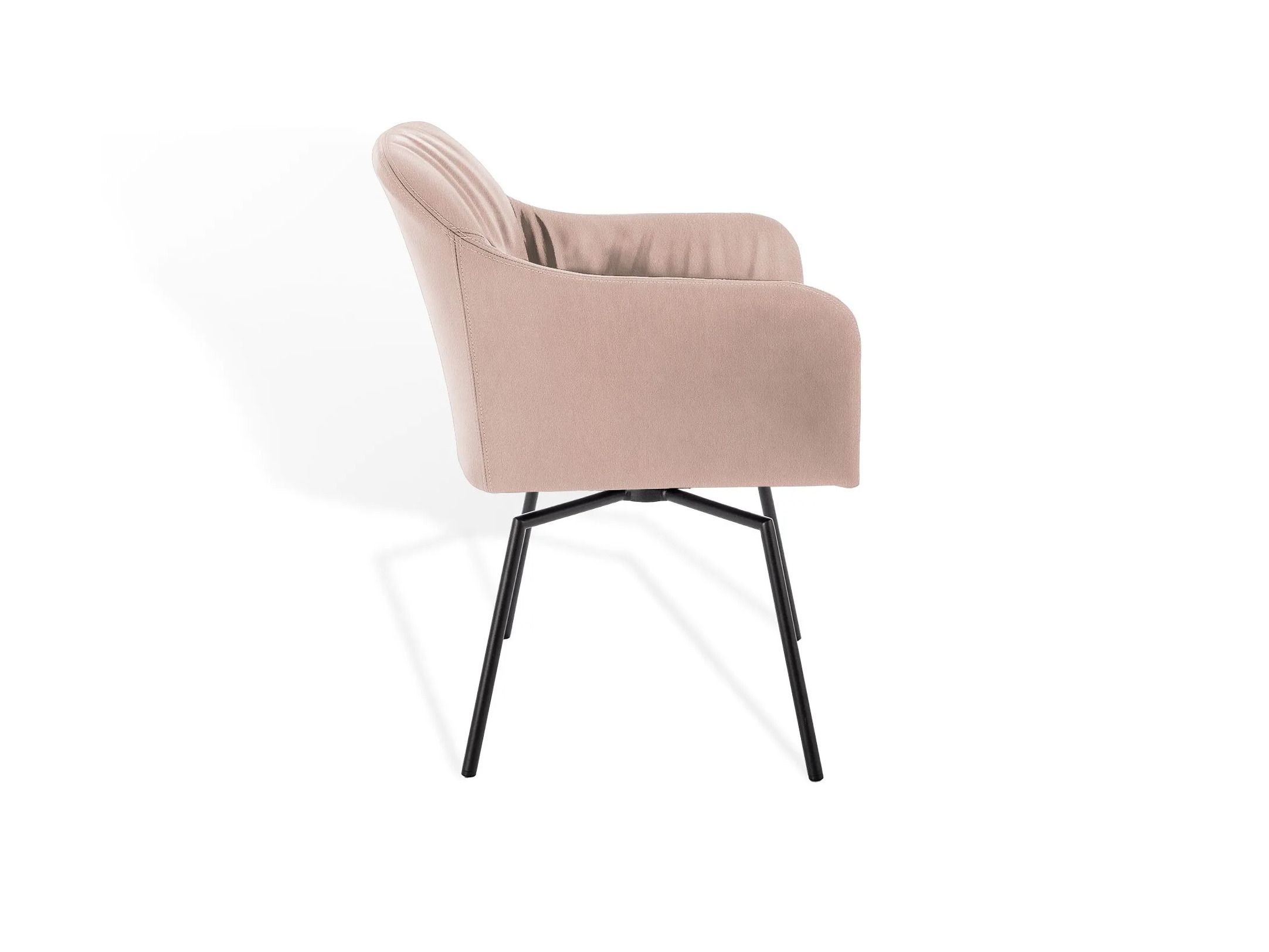 Мягкий стул с подлокотниками и крестообразной рамой KFF Youma Casual ARCH-00141105 - Вид №8