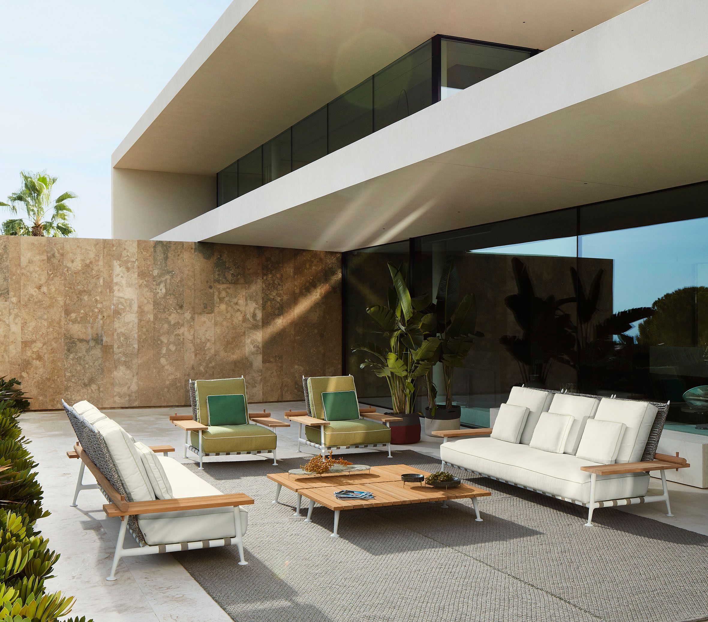 Прямоугольный журнальный столик из алюминия и дерева CASSINA ARCH-00117643 - Вид №4