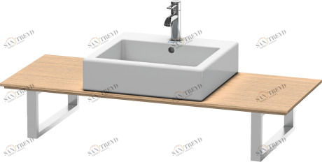 XL027C05252 Консоль для накладных раковин и встраиваемых умывальников, для угла справа X-Large #XL027C 550 мм Европейский дуб, декор Duravit