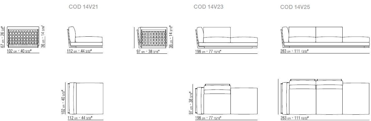 Flexform Модульный тканевый диван Cestone sun-id-1396575 - Вид №11