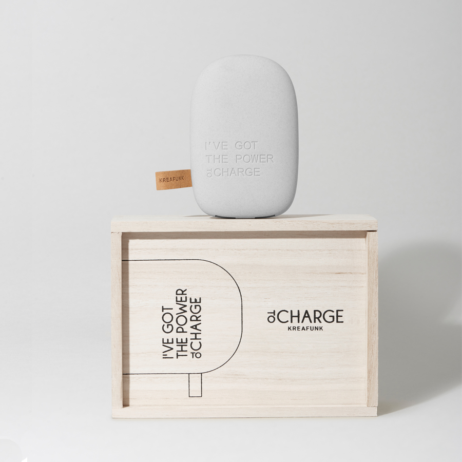 Аккумулятор внешний toCHARGE светло-серый KREAFUNK KFSK78 - Вид №4