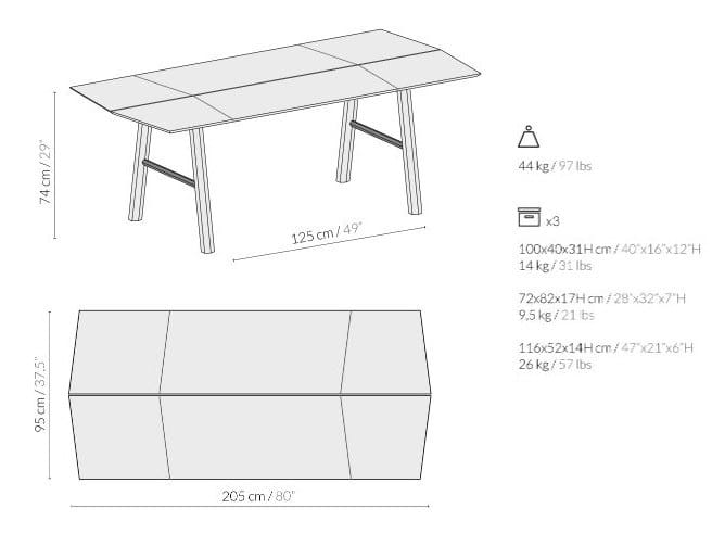 Прямоугольный стол из ясеня Woodendot Savia ARCH-00105071 - Вид №12