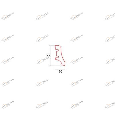 Плинтус Barlinek Белое Масло Шпонированный Дуб (Гладкая) 2200х40 мм 1010000109