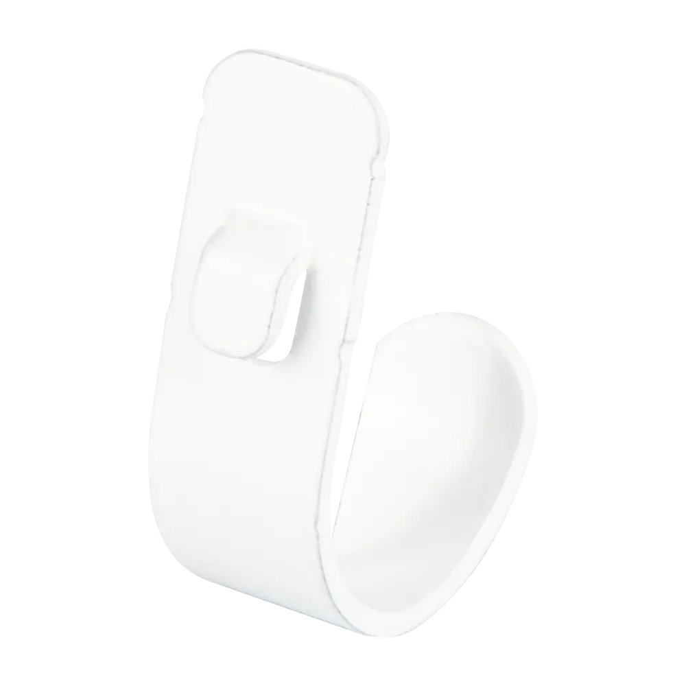 Крючок KONSENSA 1.1x2.6x3.2 см сталь цвет белый нагрузка до 30 кг STLM-2135431 - Вид №1