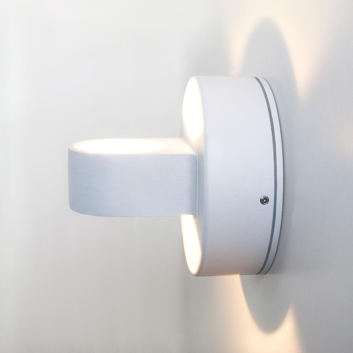 Уличный настенный светильник светодиодный 10х9,5х10 см белый Techno LED Glow 4690389150111 ELEKTROSTANDARD GLOW 00-3898506 Белый - Вид №2