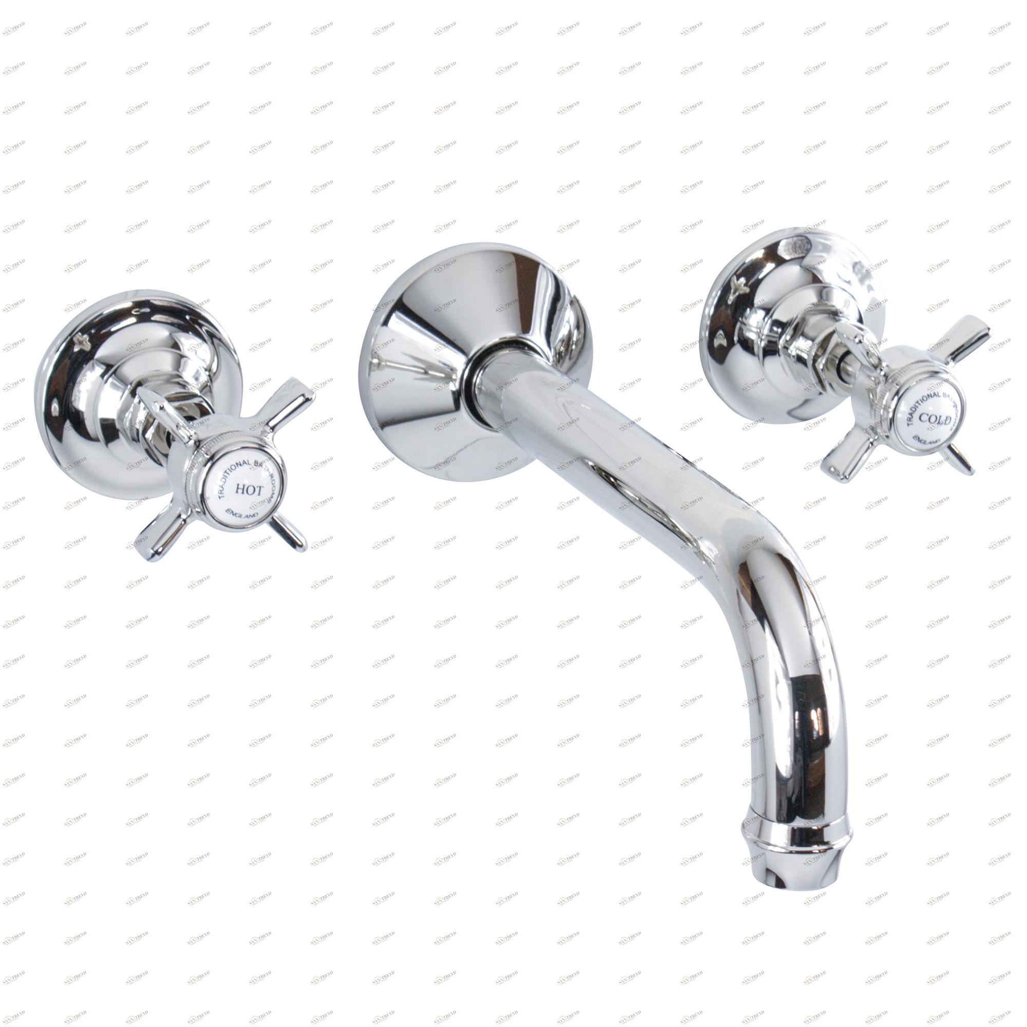 Traditional bathrooms АНГЛИЯ Смеситель для раковины на 3 отверстия Tb440.414.nk 