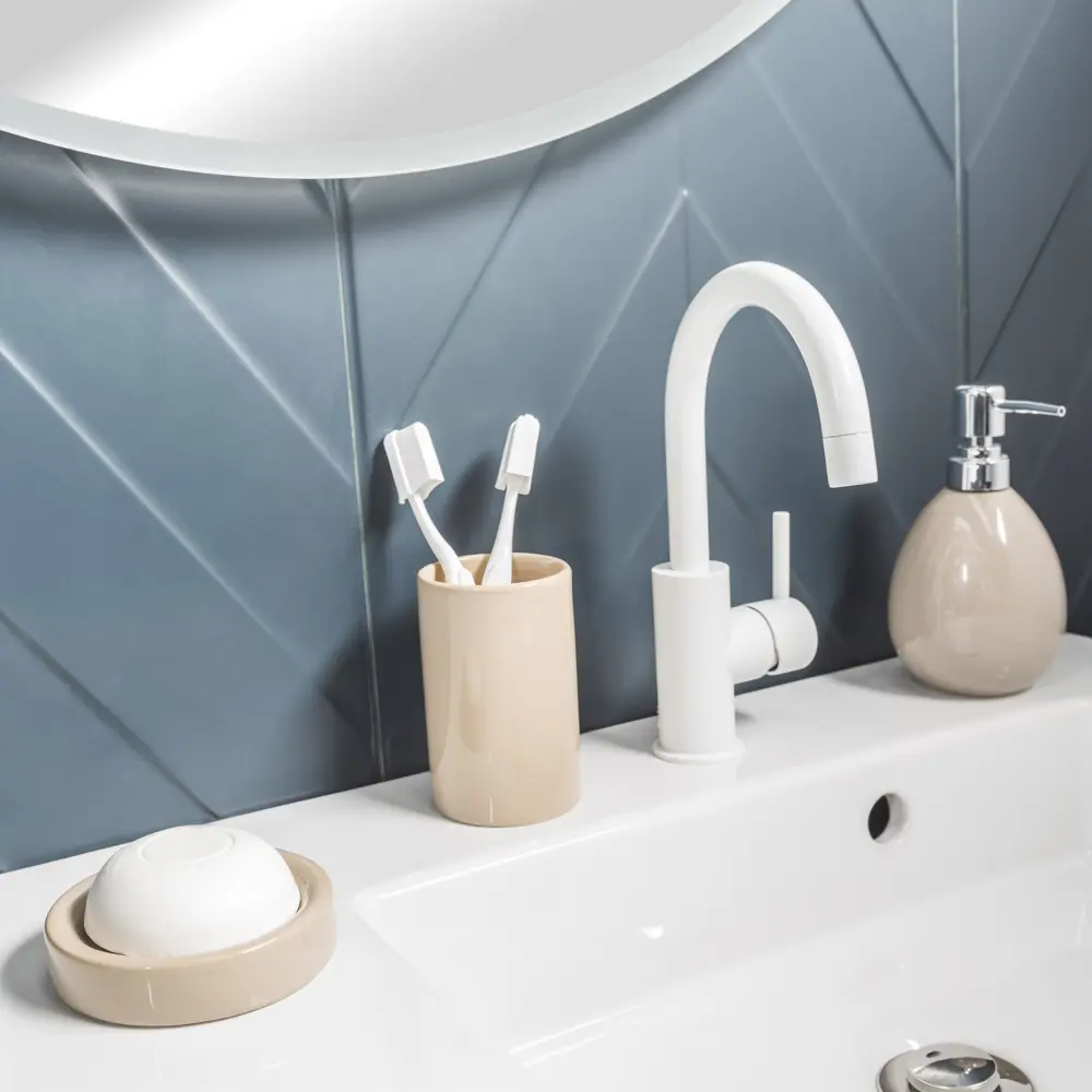 Sensea Legend - керамический стакан для зубных щеток в бежевом цвете 81926401 STLM-0013932 - Вид №3