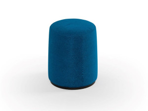 Круглый пуф из ткани