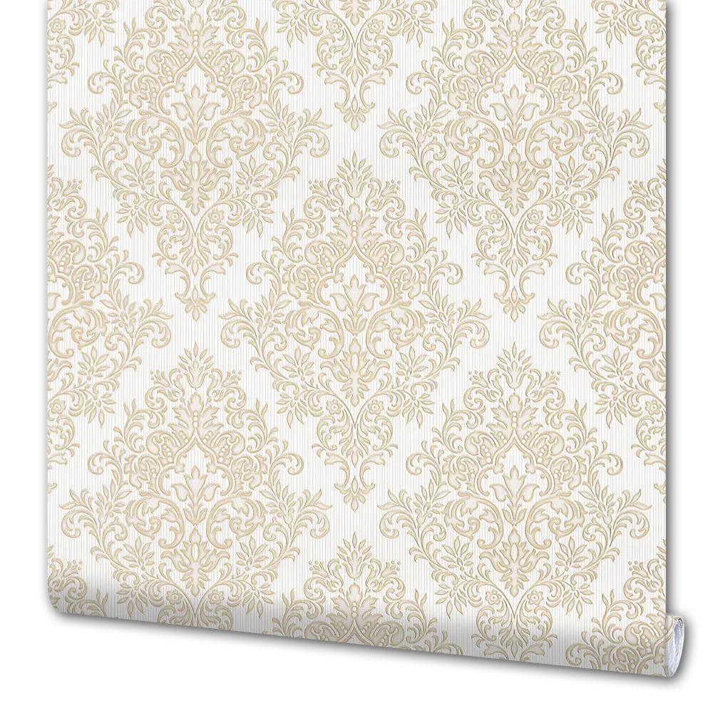 Обои флизелиновые Дамаск бежевые 1.06 м 1027-61 Santreyd STLM-2196280