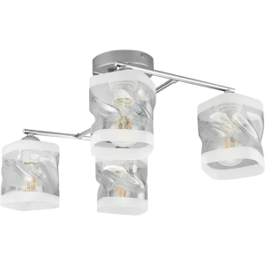 Люстра потолочная JLIGHT PEKA 4 лампы 22 м², цвет хром 84534225 STLM-2004606
