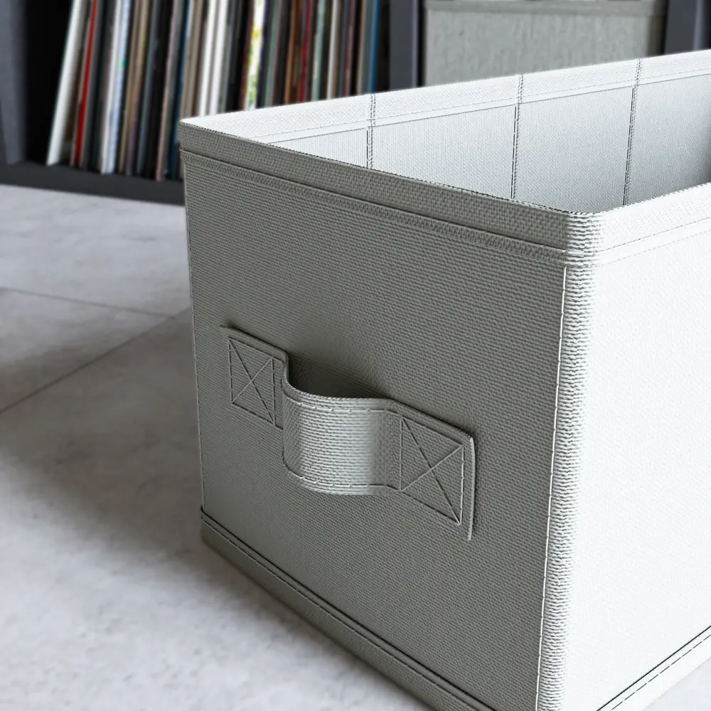Короб Spaceo KUB Granit 15x31x15 см 6.9 л полиэстер цвет графитовый STLM-2163508 - Вид №3