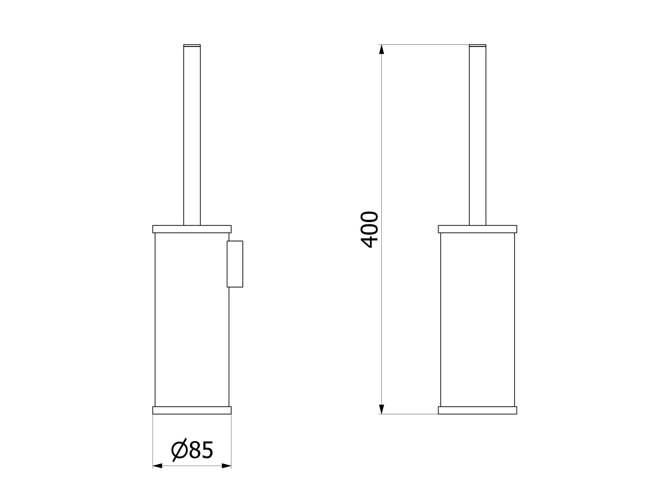 Стальная настенная щетка для унитаза IB Solferino 316 ARCH-00039278 - Вид №2