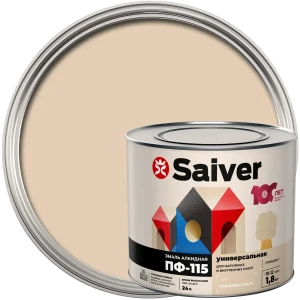 Эмаль ПФ-115 Saiver Lux глянцевая цвет слоновая кость 1.8 кг 83402314 STLM-2168186