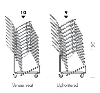 Штабелируемый стул с мягким сиденьем Gazzda Book ARCH-00135361 - Вид №8