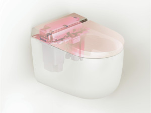 Керамический подвесной туалет для биде без бриды