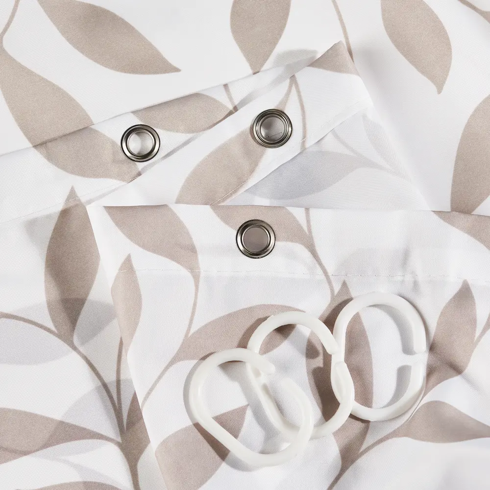 Штора для ванной с кольцами Verran Tree 180x180 см полиэстер цвет бежевый STLM-2070837 - Вид №3