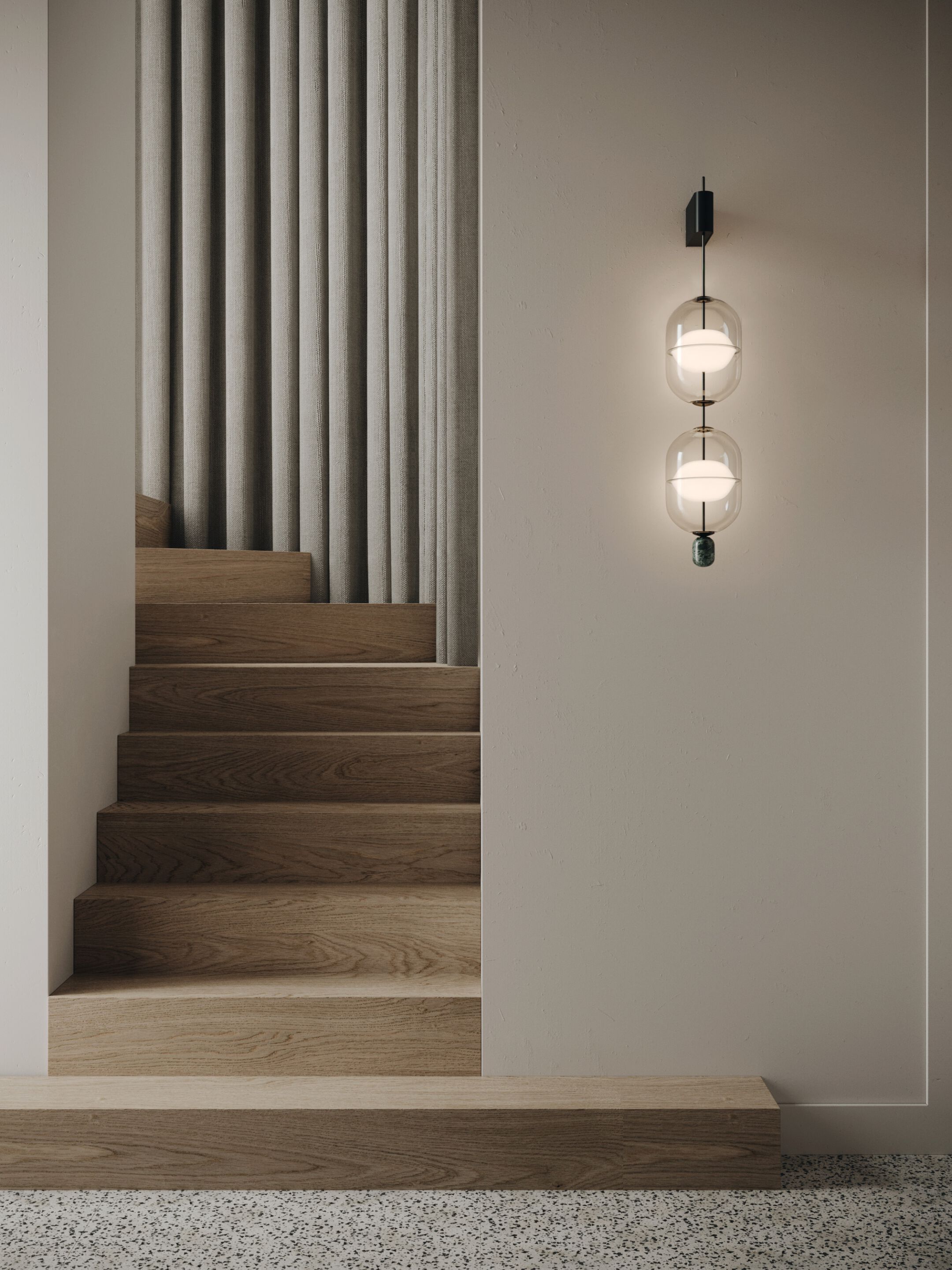 Стеклянный настенный светильник Rakumba Indre ARCH-00036256 - Вид №7