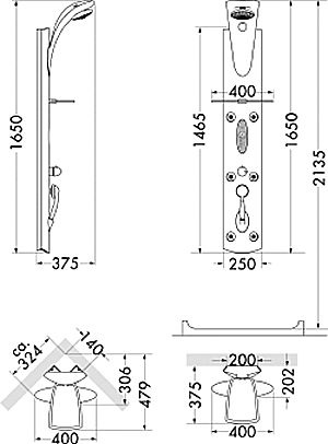 26131 Душевая панель Pharo Престиж Santreyd - Вид №1