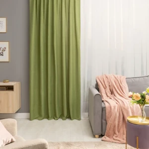 Штора на ленте со скрытыми петлями Inspire Looks 200х260 см цвет зелёный 18614174 STLM-2155347