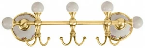 Планка с тремя крючками MIGLIORE Provance Ml.PRO-60.539.DO, цвет золото