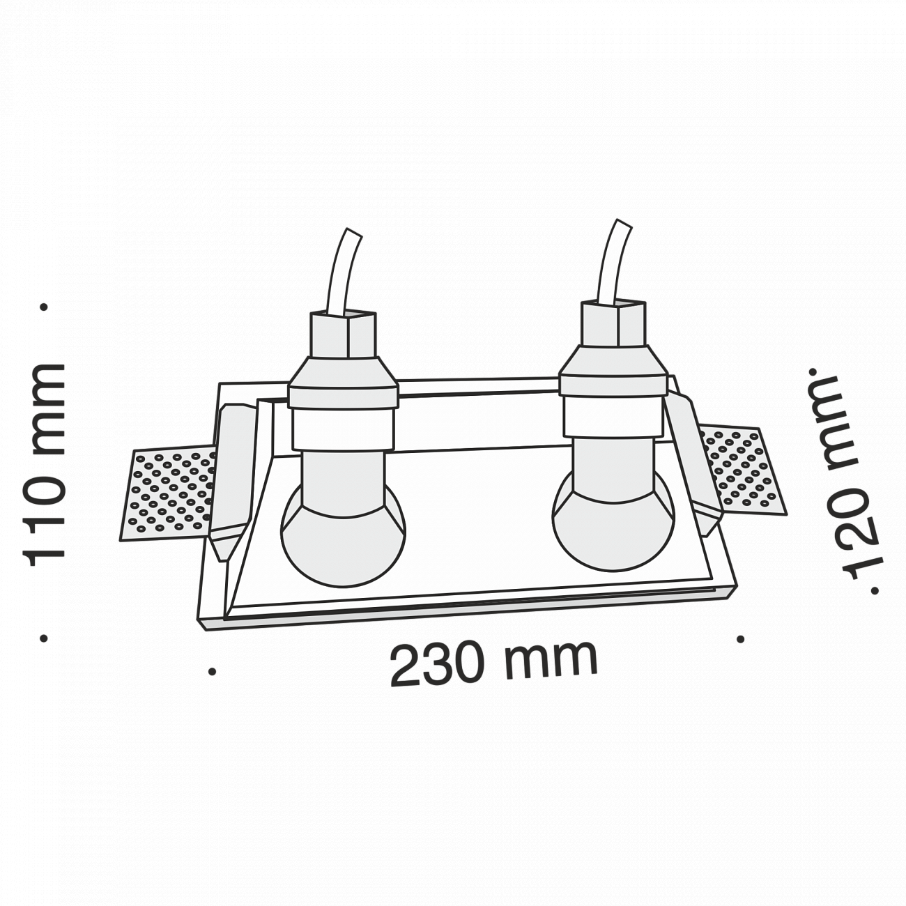 Встраиваемый спот белый Technical Gyps DL002-02-W TECHNICAL DOWNLIGHT 00-3957208 Белый  - Вид №3