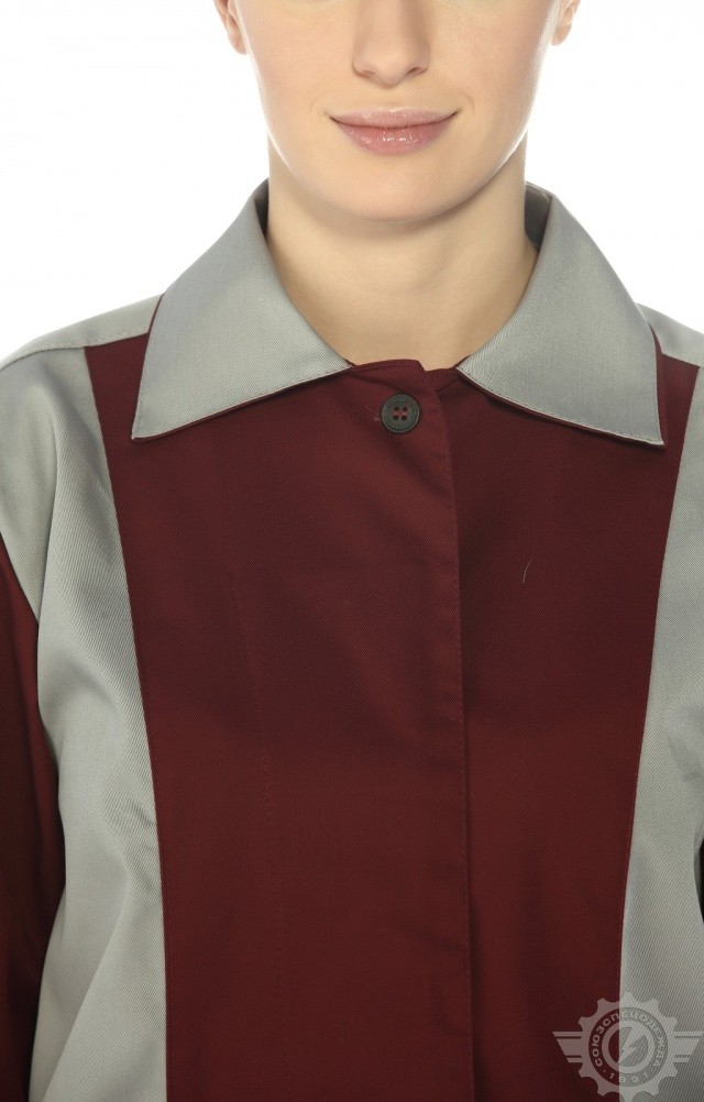 65527 Костюм "Эксперт-2" женский бордовый  Летняя спецодежда  размер 56-58/170-176  - Вид №11