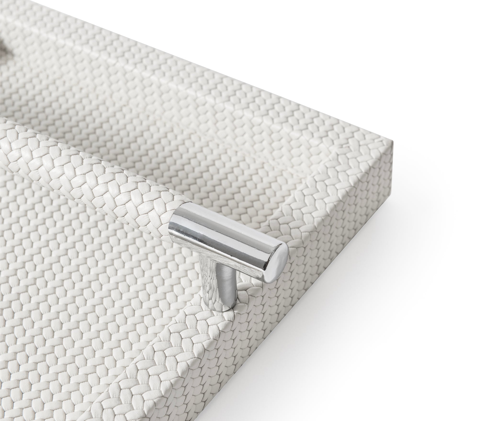 Поднос для салфеток - 20,5X20,5 см / зернистая кожа_белый Pinetti 00.0098.029.000 - Вид №1