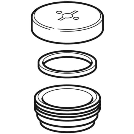 367.471.16.1 Резьбовой штуцер Geberit PE с заглушкой Geberit  - Вид №1