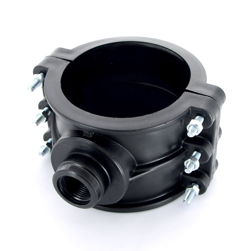 Врезка монтажная 125 x 1" ВР, 6 болтов, для труб ПНД UNIDELTA 1019125004 - Вид №2