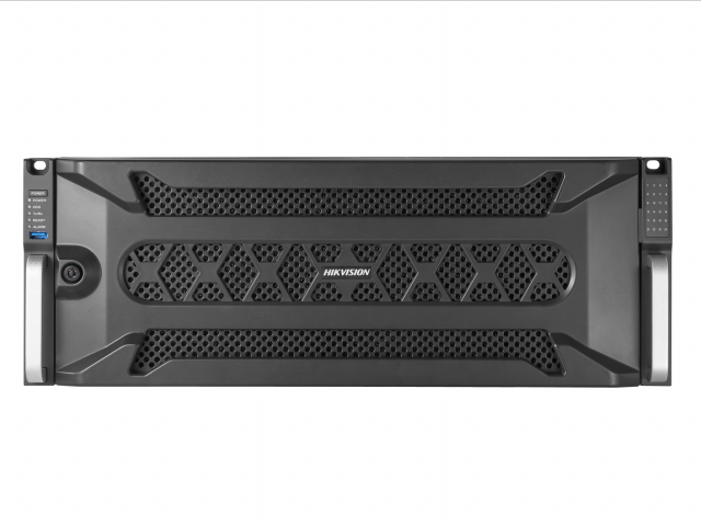 DS-96128NI-I24/H 128-ми канальный ip-видеорегистратор с платой расширения на 6 hdmi видеовыходов, видеовход 128 каналов, аудиовход: 1 rca, видеовыход 1 vga до 1080р, 2 hdmi до 4к, аудиовыход: 1 rca, вх поток 768мб/с, исх поток 512мб/с, разрешение записи д Santreyd  - Вид №1