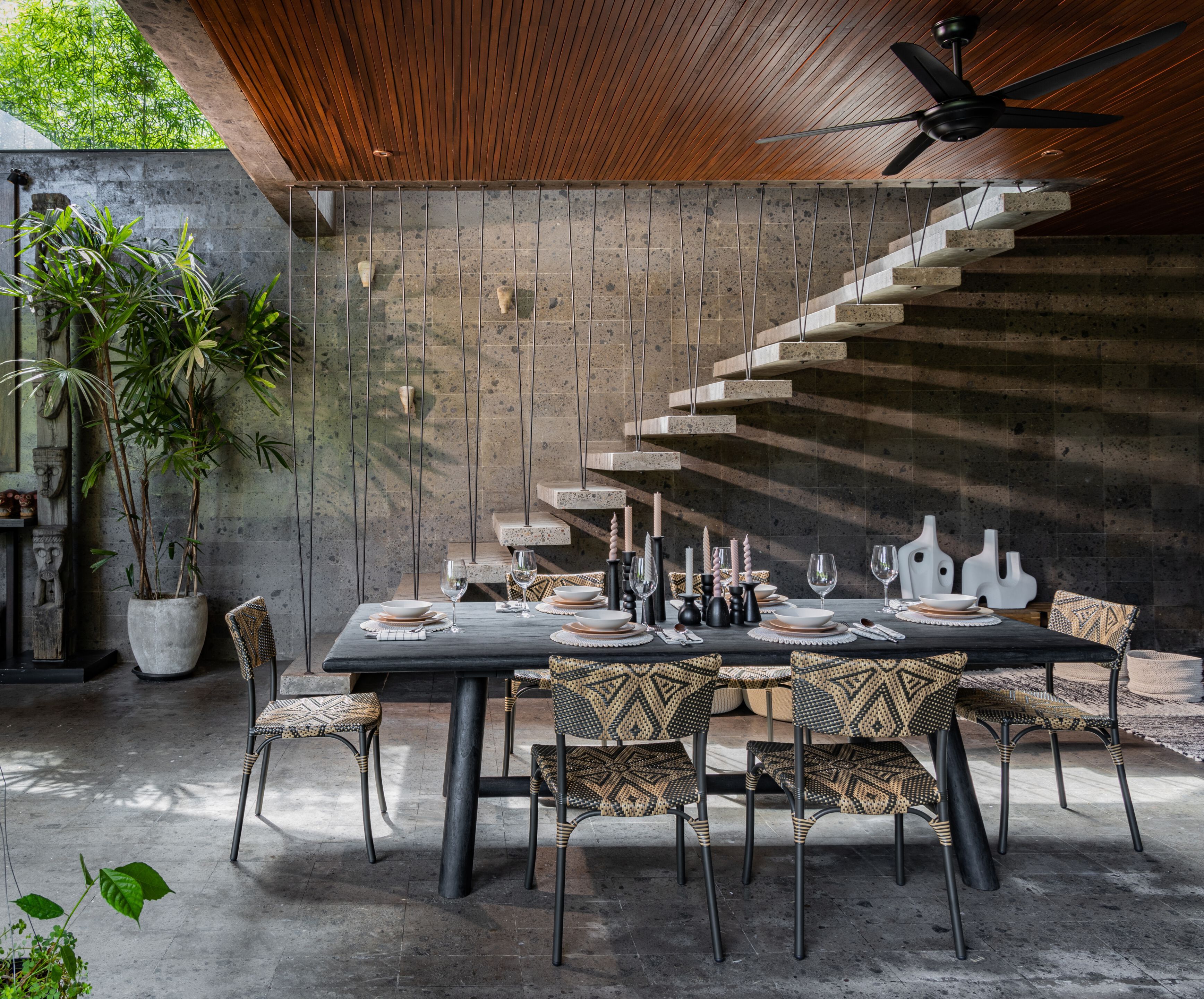 Стул из синтетической ткани с открытой спинкой cbdesign Tosca ARCH-00094001 - Вид №1