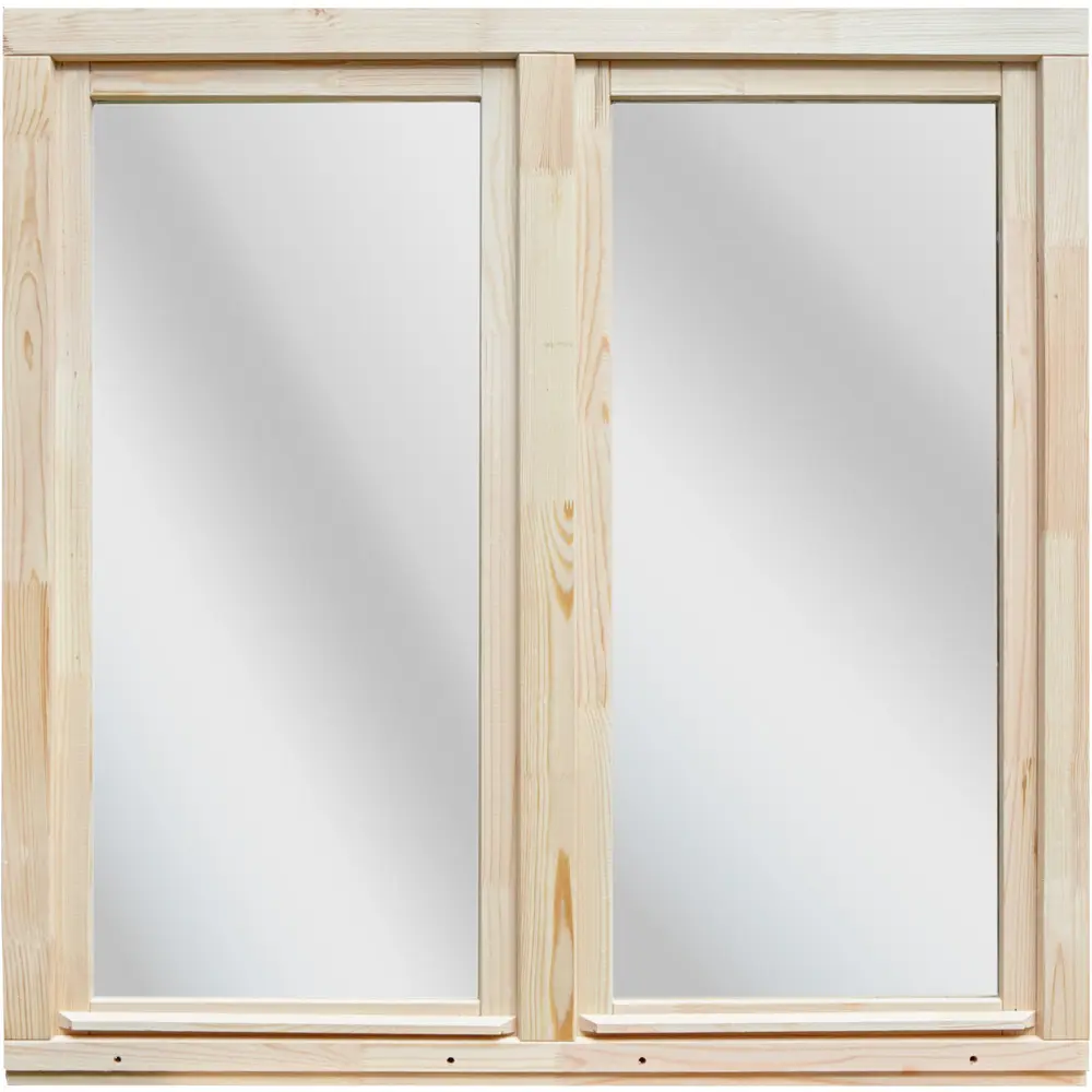 Окно деревянное однокамерное 116x117 см двустворчатое поворотное Santreyd STLM-2195108 - Вид №2