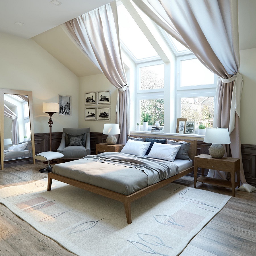 Кровать Fly, дуб, 140 см, тонировка BraginDesign BR0166TS - Вид №1