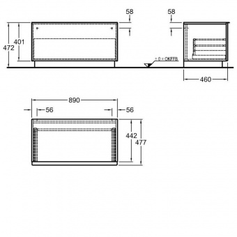 Шкаф боковой Keramag iCon 841091000 Santreyd  - Вид №2