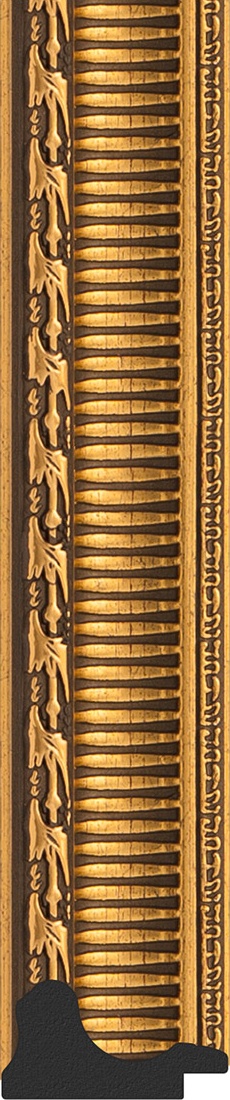 BY 1350 Зеркало в багетной раме - золотой акведук 61 mm EVOFORM Definite - Вид №2