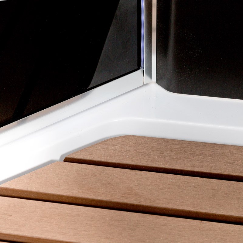 ЕМ1510 стандартная Душевая кабина DETO Серия EM BМ1510 N с гидромассажем BLACK - Вид №8