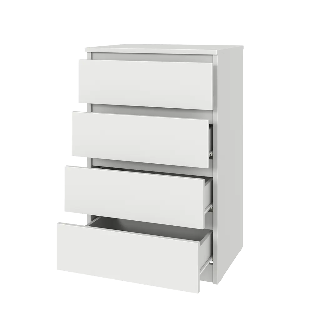 Комод 4 ящика 40.4x82x13.2 см ЛДСП цвет белый Santreyd STLM-2134120 - Вид №1