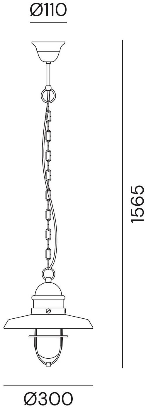 Il Fanale Подвесной светильник для улицы из металла Patio 225.07.ort - Вид №2