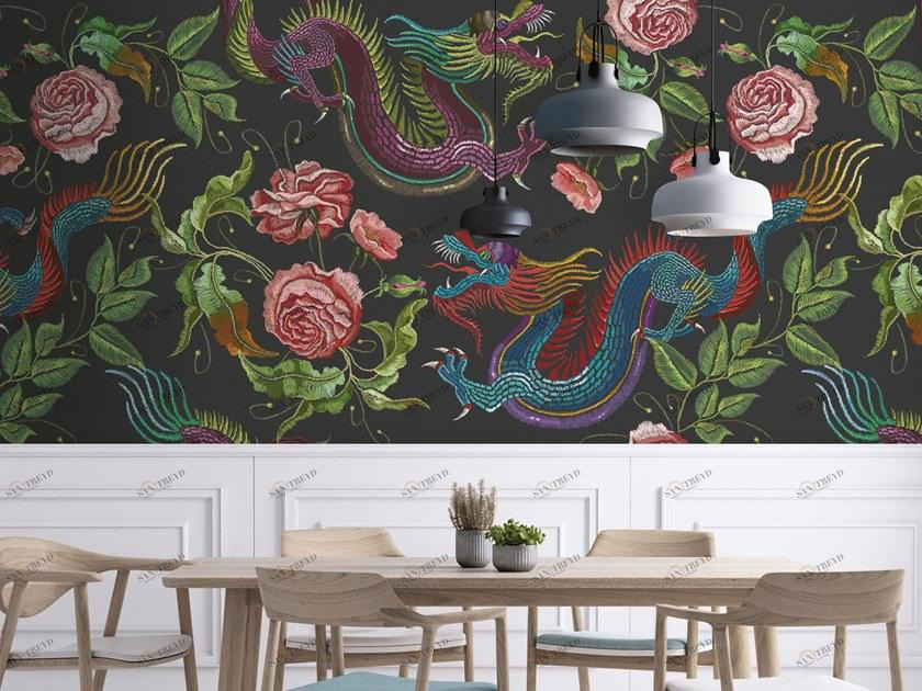 Baboon Моющиеся обои Pattern sun-id-1371480