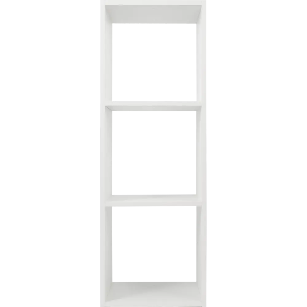 Стеллаж КУБ 3 секции 36х105х32 см ЛДСП цвет белый Santreyd STLM-2020013 - Вид №1